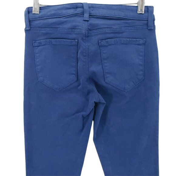 L’AGENCE Indigo Blue Skinny Stretch Jeans Low Rise Ankle Size 25 NWT - Picture 4 of 6